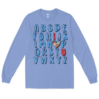 Colony Blue alphabet autism awareness Long Sleeve Tee - MaliasSmallBusiness
