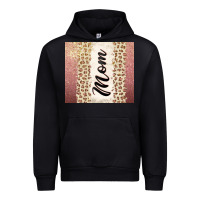 Rose Gold Mom Leopard Glitter Urban Hoodie | Teevron