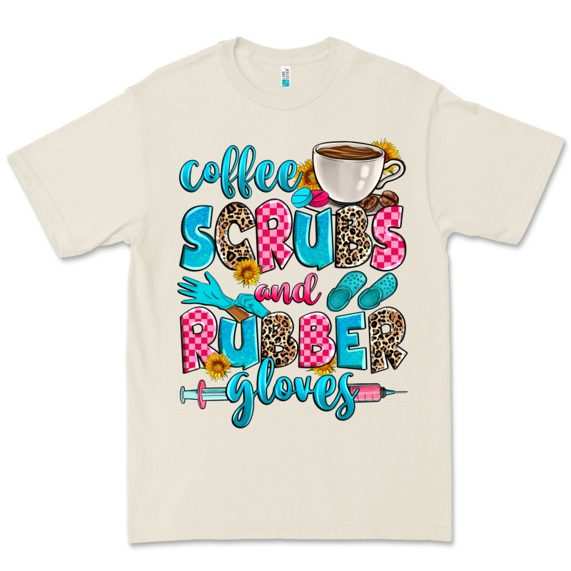 Coffee Scrubs And Rubber Gloves Premium Tee by Zillion Design Studio | Teevron