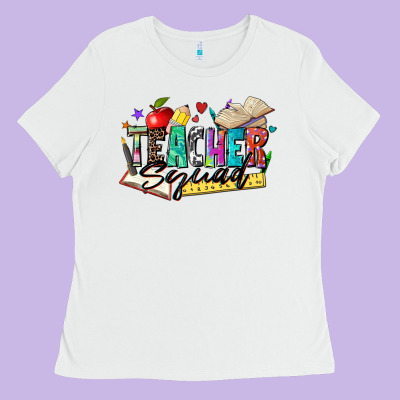 Teacher Squad Ladies Tee Designed By Zillion Design Studio