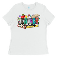 White teacher squad Ladies Tee - Zillion Design Studio