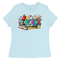 Baby Blue teacher squad Ladies Tee - Zillion Design Studio