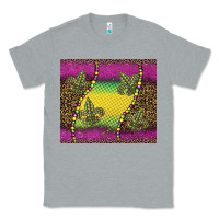 Heather Grey mardi gras  leopard pink glitter Classic Tee - BarkalooDesign