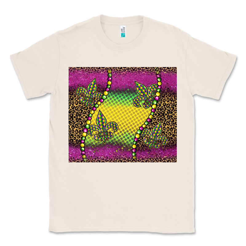 Mardi Gras  Leopard Pink Glitter Classic Tee by BarkalooDesign | Teevron
