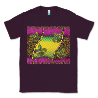 Plum mardi gras  leopard pink glitter Classic Tee - BarkalooDesign