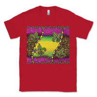 Red mardi gras  leopard pink glitter Classic Tee - BarkalooDesign