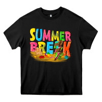 Black summer break Heavy Core Tee - texasbilliewilder