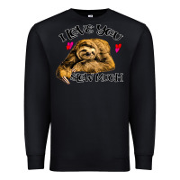 Black Valentine Sloth, I Love You Slow Much Premium Sweatshirt - Bettercallsaul