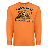 Carrot Valentine Sloth, I Love You Slow Much Premium Sweatshirt - Bettercallsaul