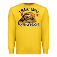 Lemon Valentine Sloth, I Love You Slow Much Premium Sweatshirt - Bettercallsaul