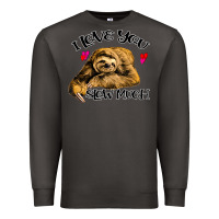 Smoke Valentine Sloth, I Love You Slow Much Premium Sweatshirt - Bettercallsaul