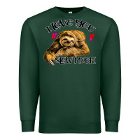 Sports Green Valentine Sloth, I Love You Slow Much Premium Sweatshirt - Bettercallsaul