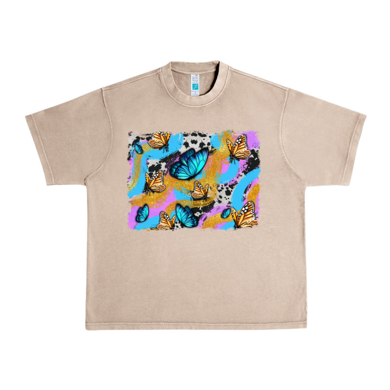 Easter Butterfly With Glitter And Cowhide  Background Urban Heavy Tee by Artiststas | Teevron