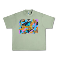 Oil Green easter butterfly with glitter and cowhide  background Urban Heavy Tee - Artiststas