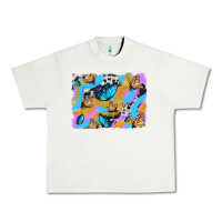 Pistachio easter butterfly with glitter and cowhide  background Urban Heavy Tee - Artiststas