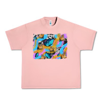 Salmon easter butterfly with glitter and cowhide  background Urban Heavy Tee - Artiststas