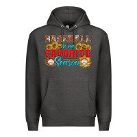 Charcoal Heather Baseball is my favorite season Premium Hoodie - NancyCooperArtShop