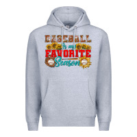 Heather Grey Baseball is my favorite season Premium Hoodie - NancyCooperArtShop