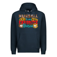 Navy Baseball is my favorite season Premium Hoodie - NancyCooperArtShop