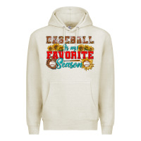 Oatmeal Heather Baseball is my favorite season Premium Hoodie - NancyCooperArtShop