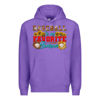 Purple Baseball is my favorite season Premium Hoodie - NancyCooperArtShop