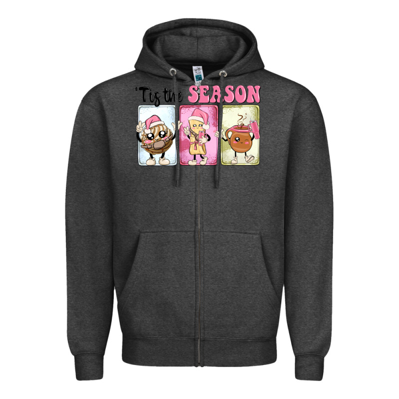 Christmas Tis The Season Zipper Hoodie by MaliasSmallBusiness | Teevron