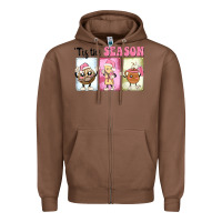 Chestnut Christmas tis the season Zipper Hoodie - MaliasSmallBusiness