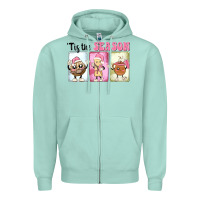 Seafoam Christmas tis the season Zipper Hoodie - MaliasSmallBusiness