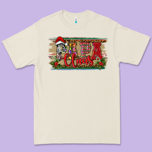 Christmas Western Papa Claus Premium Tee Designed By Ranaportraitstore