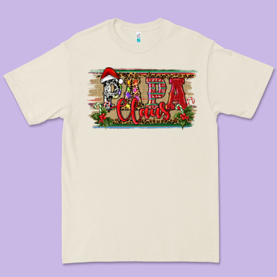 Christmas Western Papa Claus Premium Tee Designed By Ranaportraitstore