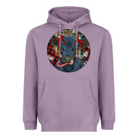 Lavender Black Angus Calf Christmas Heavyweight Hoodie - RanaPortraitStore