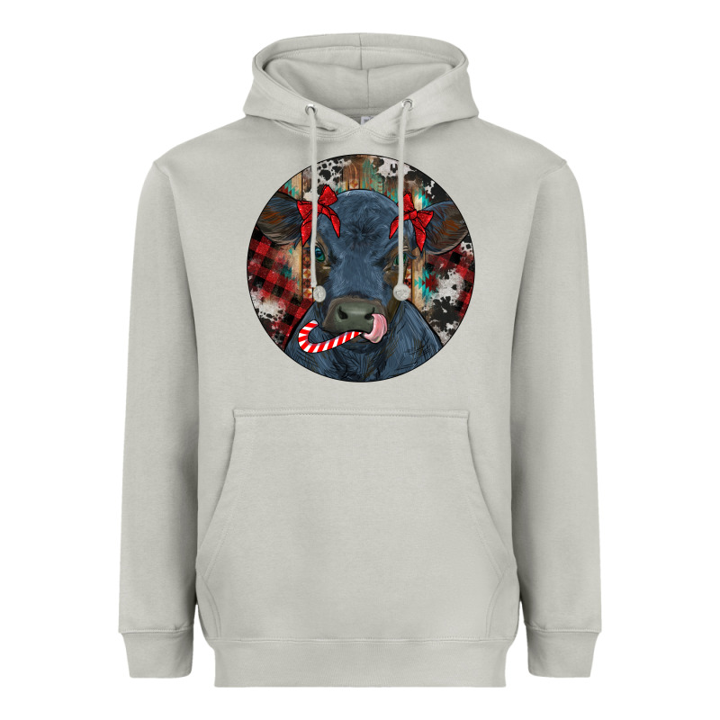 Black Angus Calf Christmas Heavyweight Hoodie by RanaPortraitStore | Teevron