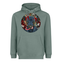 Sage Black Angus Calf Christmas Heavyweight Hoodie - RanaPortraitStore