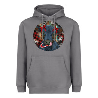 Storm Black Angus Calf Christmas Heavyweight Hoodie - RanaPortraitStore