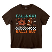 Chocolate Brown falls out balls out Heavy Core Tee - BarkalooDesign