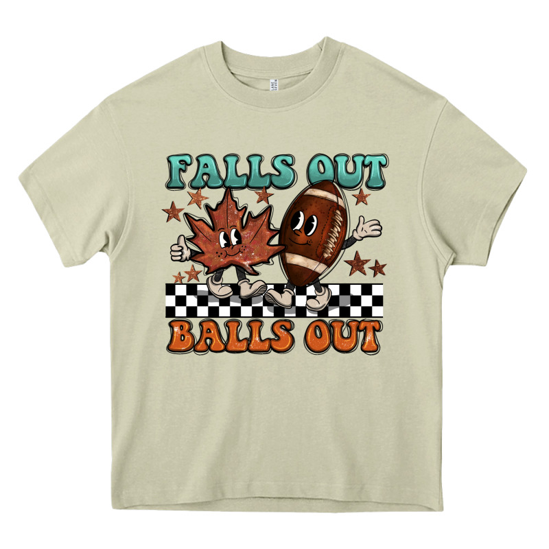 Falls Out Balls Out Heavy Core Tee by BarkalooDesign | Teevron