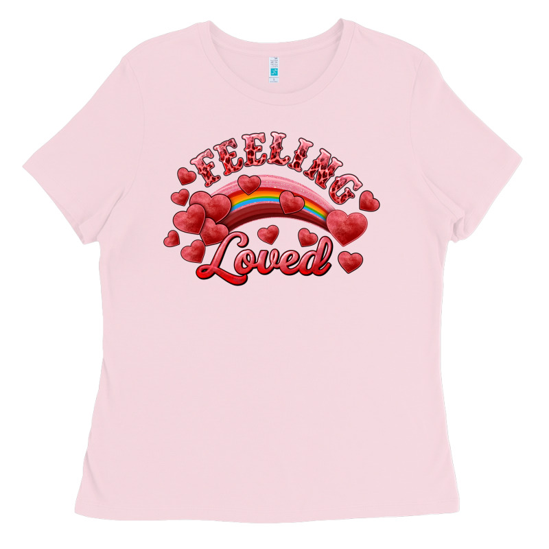 Feeling Loved Valentine's Day Ladies Tee by RanaPortraitStore | Teevron