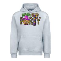 Heather Grey Mardi Gras party Urban Hoodie - HowdyJamesFarm