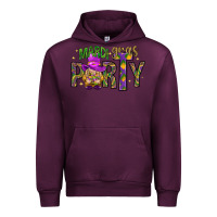 Mauve Wine Mardi Gras party Urban Hoodie - HowdyJamesFarm
