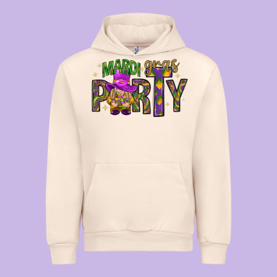 Mardi Gras Party Urban Hoodie Designed By Howdyjamesfarm