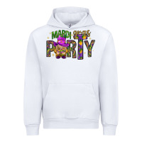 White Mardi Gras party Urban Hoodie - HowdyJamesFarm