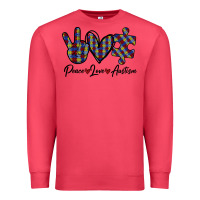 Cardinal Peace Love Autism Premium Sweatshirt - Bettercallsaul