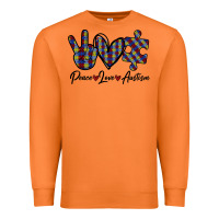 Carrot Peace Love Autism Premium Sweatshirt - Bettercallsaul
