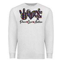 Peace Love Autism Premium Sweatshirt | Teevron