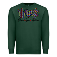 Sports Green Peace Love Autism Premium Sweatshirt - Bettercallsaul