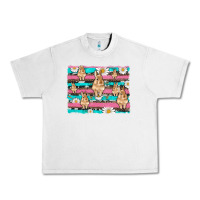 Lunar Rock easter bunny with daisy and turquoise cowhide leopard  background Urban Heavy Tee - Artiststas