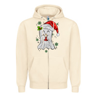 Sandshell merry christmas ghost Zipper Hoodie - MaliasSmallBusiness