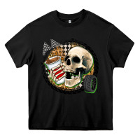Black race skull Heavy Core Tee - Zillion Design Studio