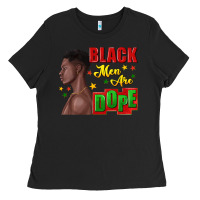 Black black men are dope black man Ladies Tee - texasbilliewilder