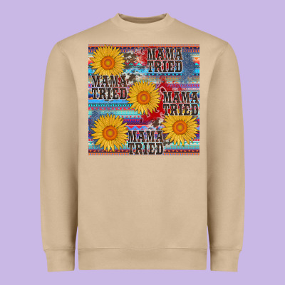 Mama Tried Seamless Heavyweight Sweatshirt Designed By Adodesignshop